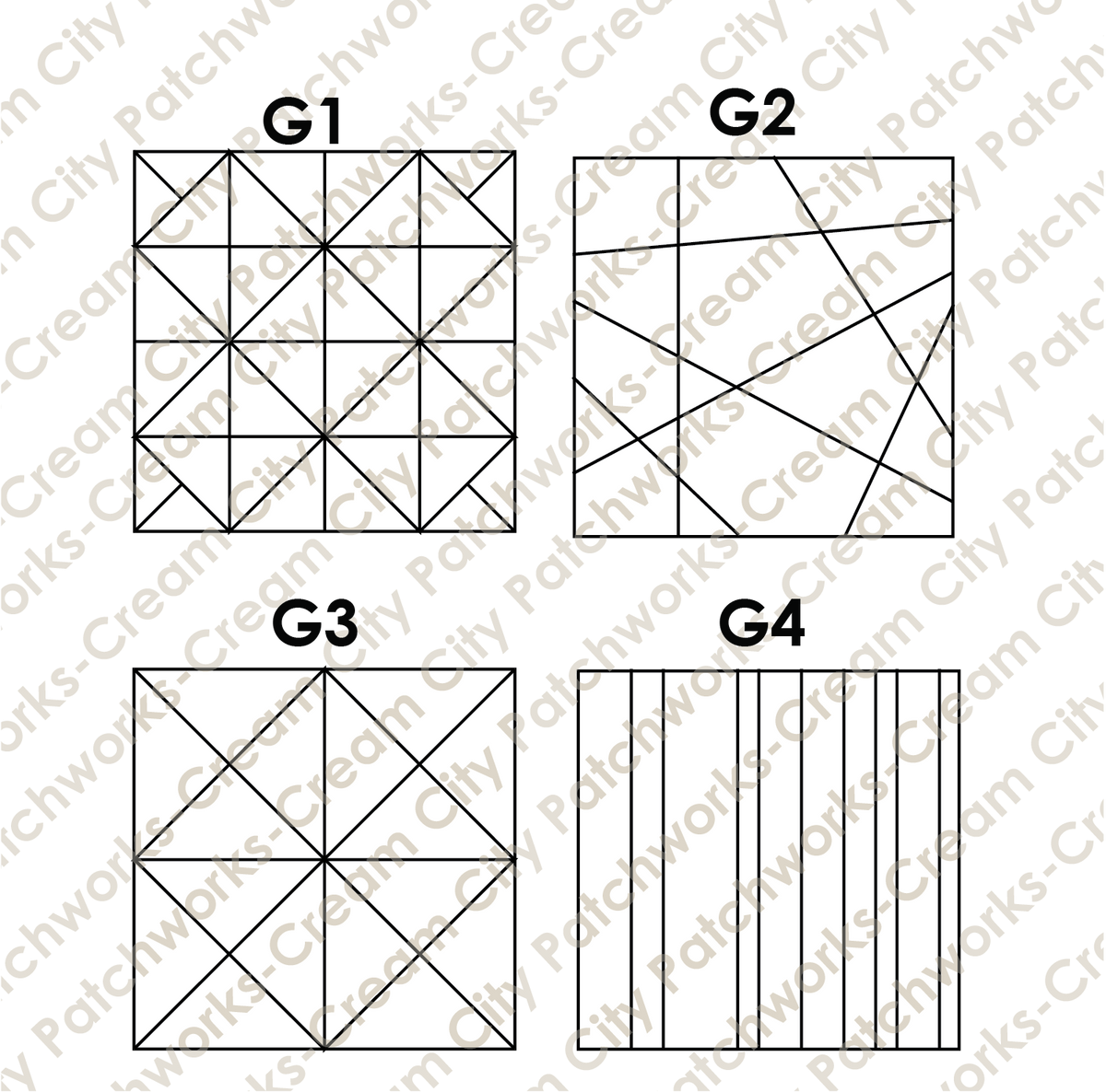 Geometric Kinusaiga Craft Kit (Un-Cut)