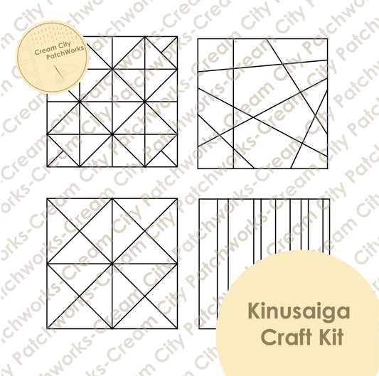 Geometric Kinusaiga Craft Kit (Pre-Cut)