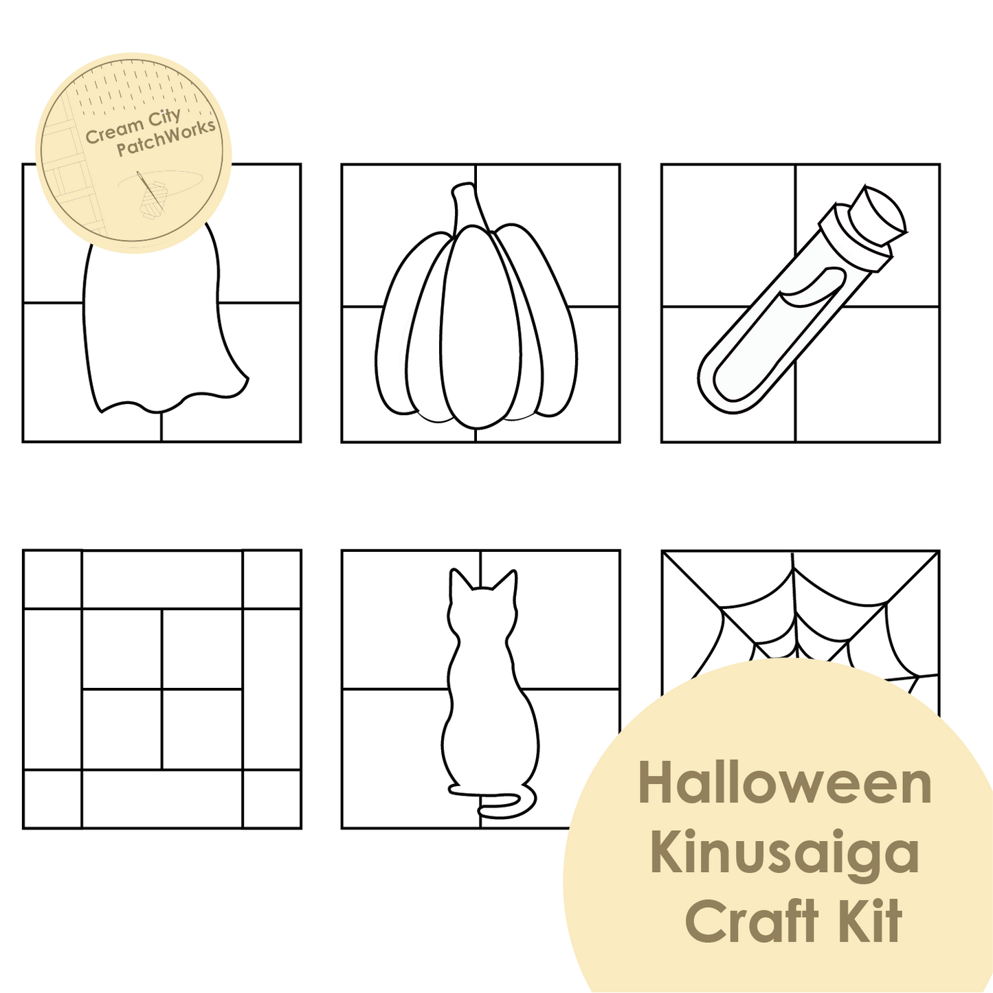 Halloween Kinusaiga Craft Kit (Pre-Cut)