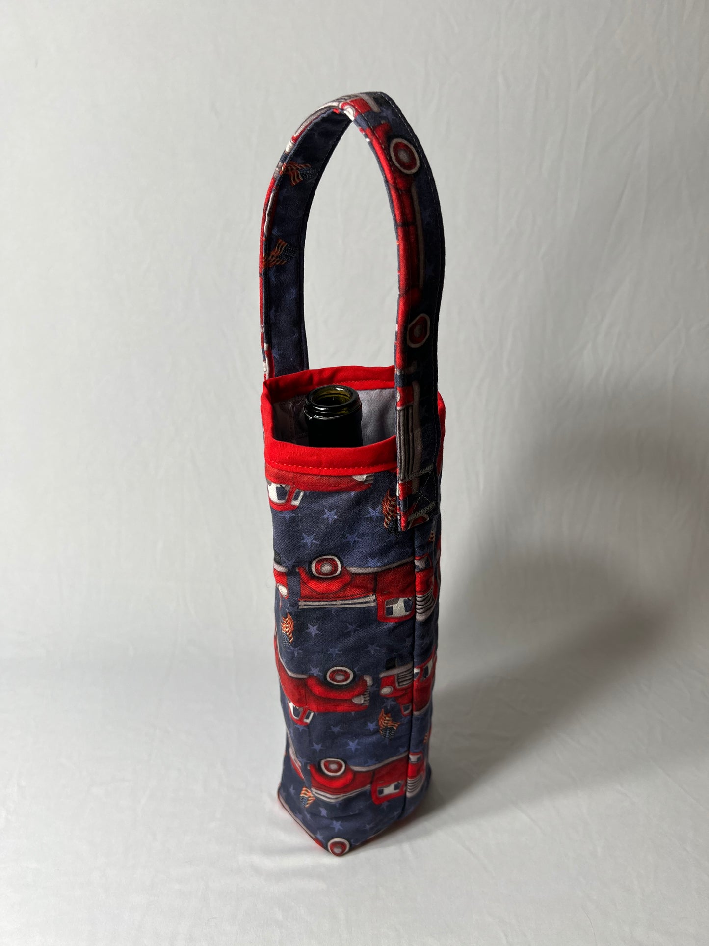 1-Bottle Wine Tote - Red Truck