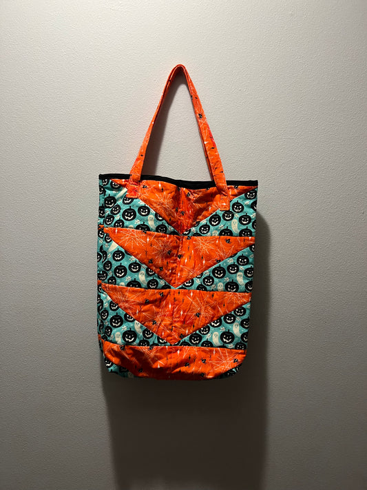 Shoulder Bag - Pumpkins & Spiders