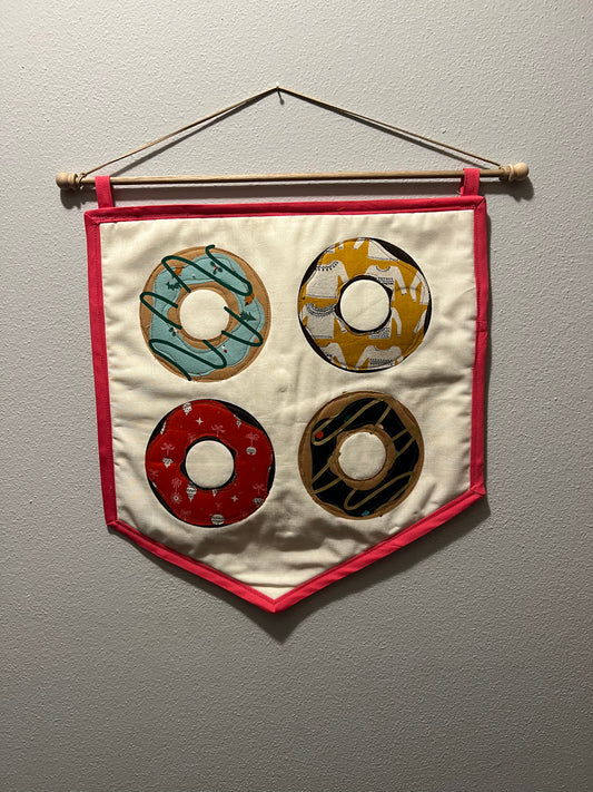 Holiday Donut Banner - Ornaments & Sweaters